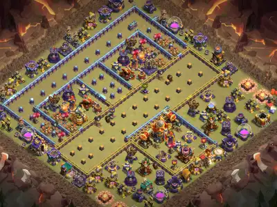 Layout TH16 War Base – Legend Ring with Trap Core, Anti 3 Star