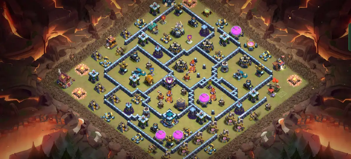 TH13 War Base Anti 2 Star | Clash of Clans Copy Link