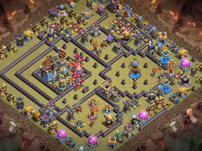 Layout TH18 War Base Anti 2 Star for Legend League Copy Link