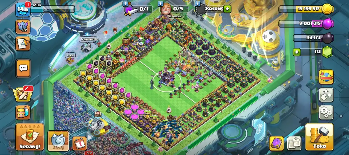 TH15 Troll Football Field Base Layout | Funny Anti Everything