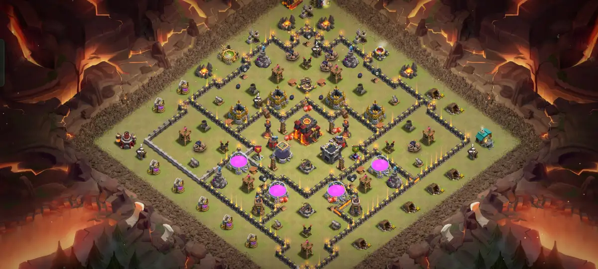 TH10 Anti 3 Star Legend League Base Layout Copy Link