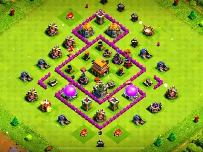 COC Bases: Best TH6 Hybrid Layouts (Copy Links)
