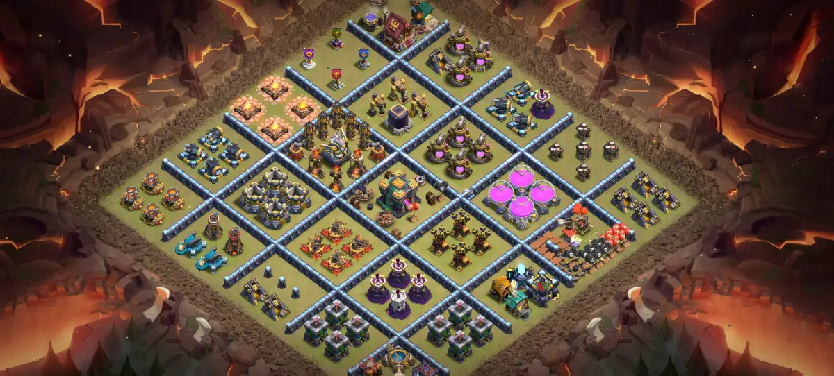 TH14 Troll Base Layout for Clash of Clans Copy Link