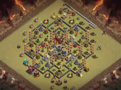 Layout TH10 Legend League Base Layout for Clash of Clans Defense