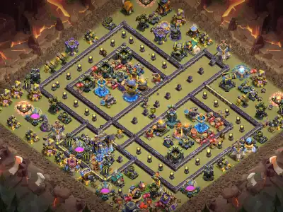 Layout TH18 Anti 3 Star War Base For Anti Everything Base 2026 new