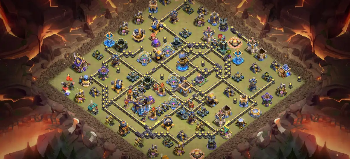 TH18 War Base Layout for Clash of Clans | Anti 2 Star Ring