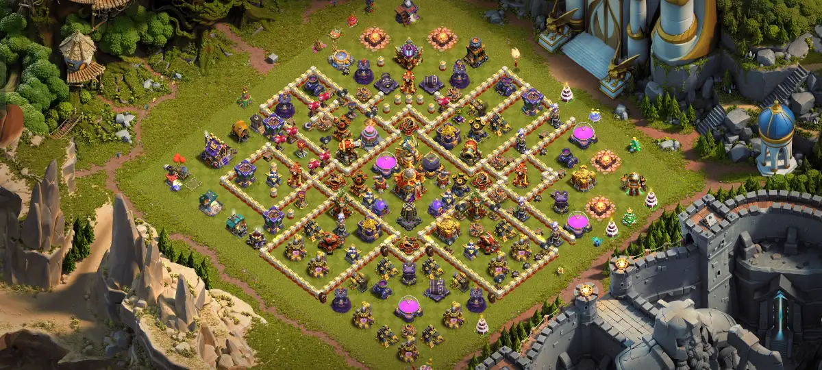TH16 Anti 2 Star War Base for Clash of Clans