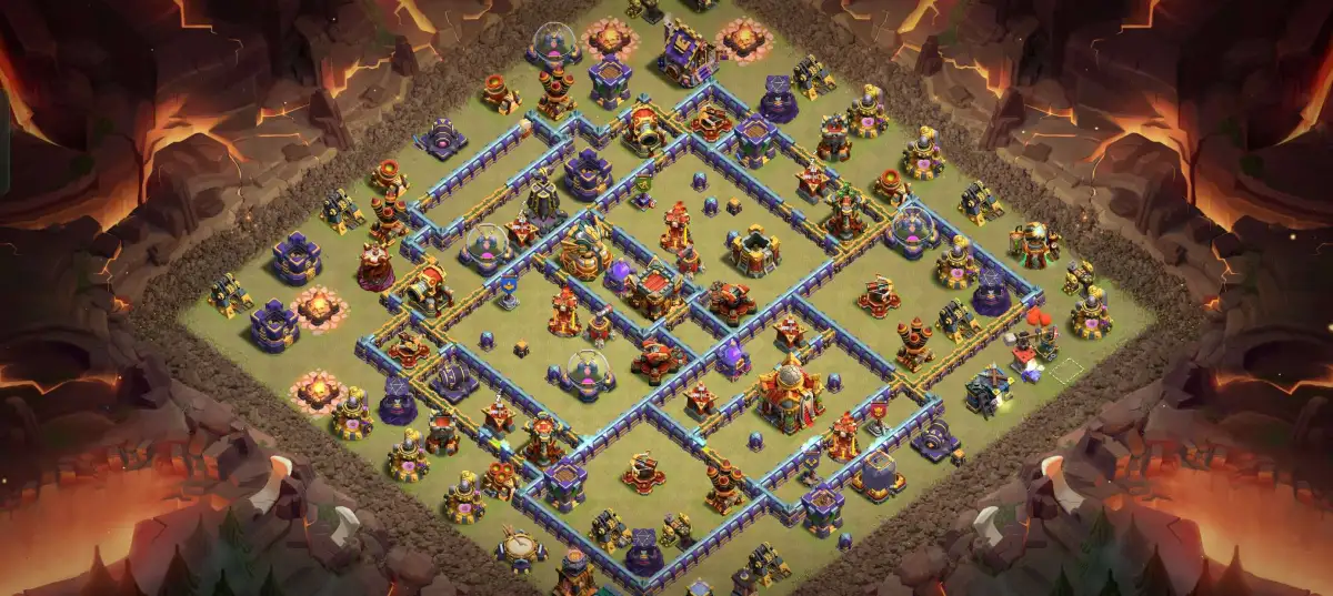 TH16 War Base Copy Link – Anti 2 Star Ring Style Layout