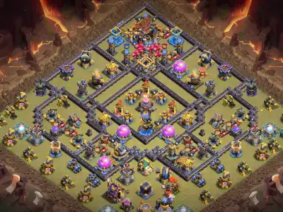 Layout TH18 War Base Anti 2 Star for Legend League and CWL