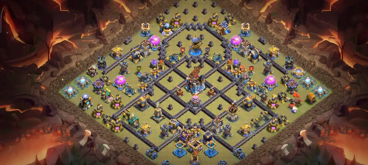 TH18 Anti 2 Star War Badr Base for Clash of Clans