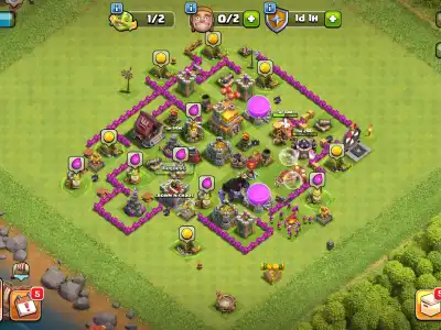 Layout TH7 Anti 3 Star Base with Central Air Defense