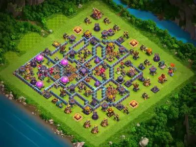 Layout TH15 Legend League Base Layout for Clash of Clans Defense