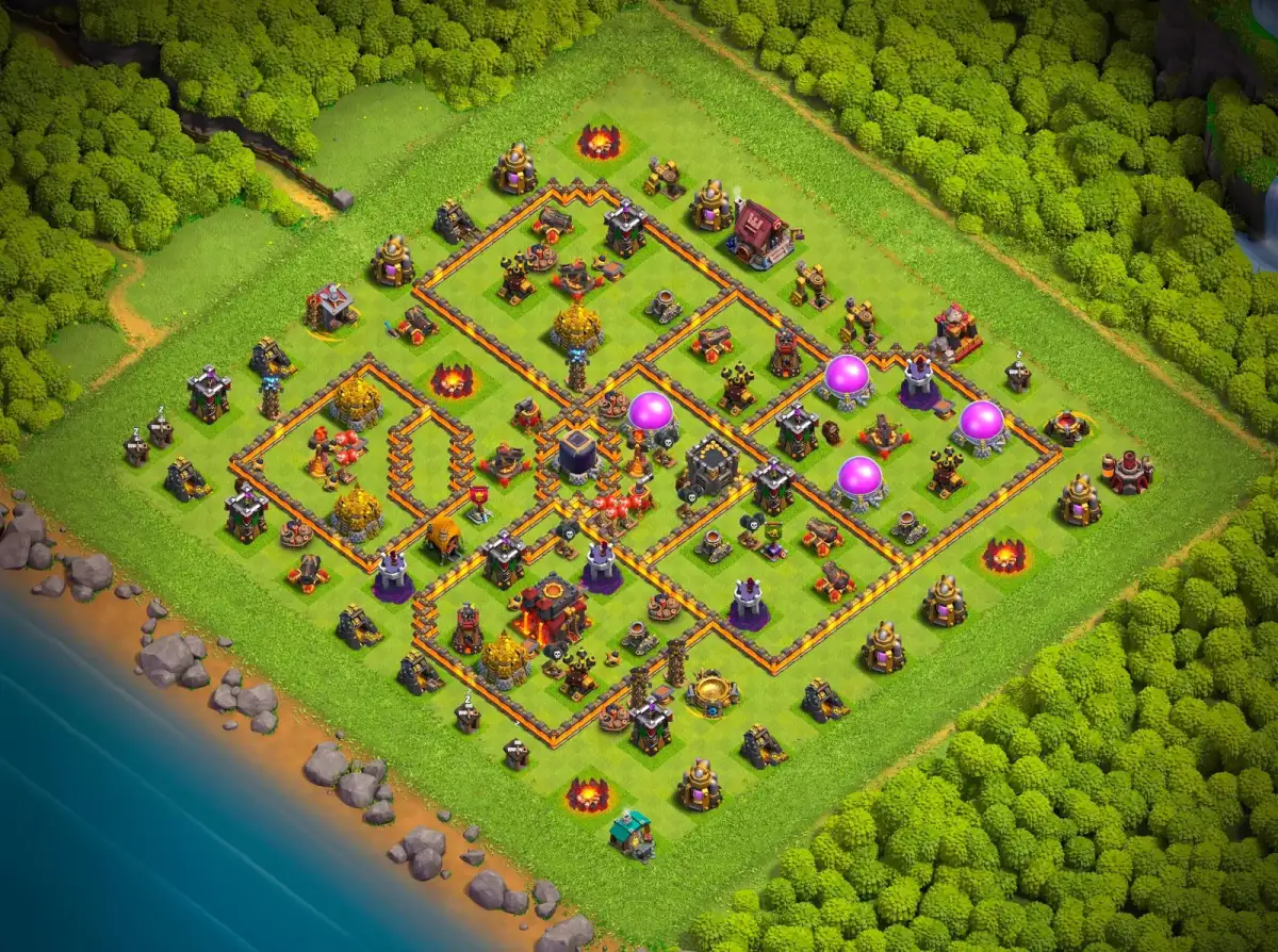 TH10 Farming Base Copy Link | Safe Loot Clash of Clans