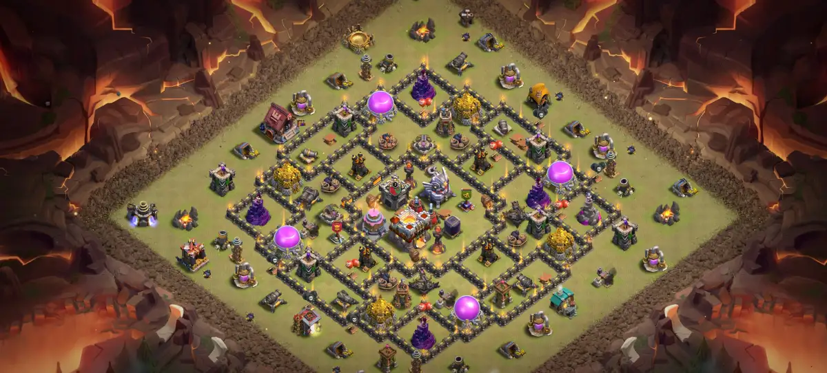 TH11 Defense Base for CoC with Anti 3 Star Ring