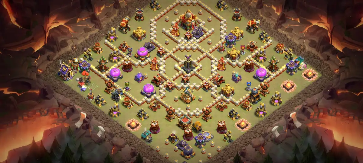 TH16 War Base Copy Link for Clash of Clans Anti 2 Star