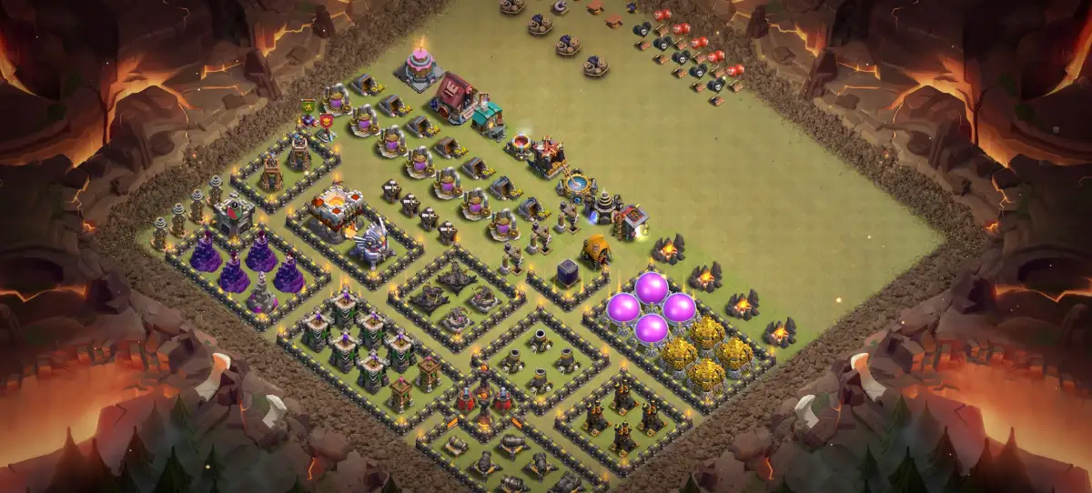 TH11 Troll Base Layout for Clash of Clans With Funny Trap Look