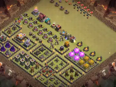 Layout TH11 Troll Base Layout for Clash of Clans With Funny Trap Look