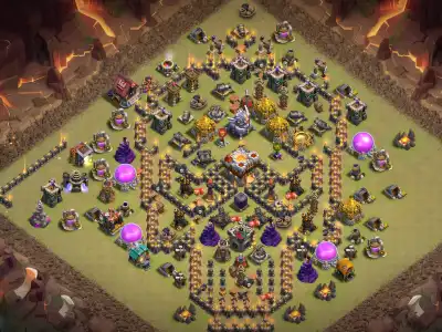 Layout TH11 Troll War Badr Base for CoC with Copy Link
