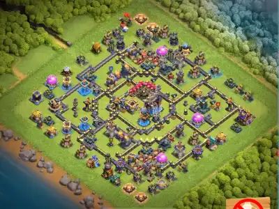 Layout TH18 Anti Everything COC Base Layout with Tough Core
