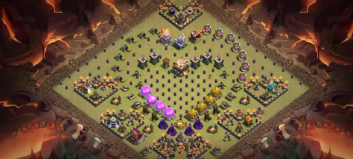 TH11 Troll War Badr Base for COC with Copy Link