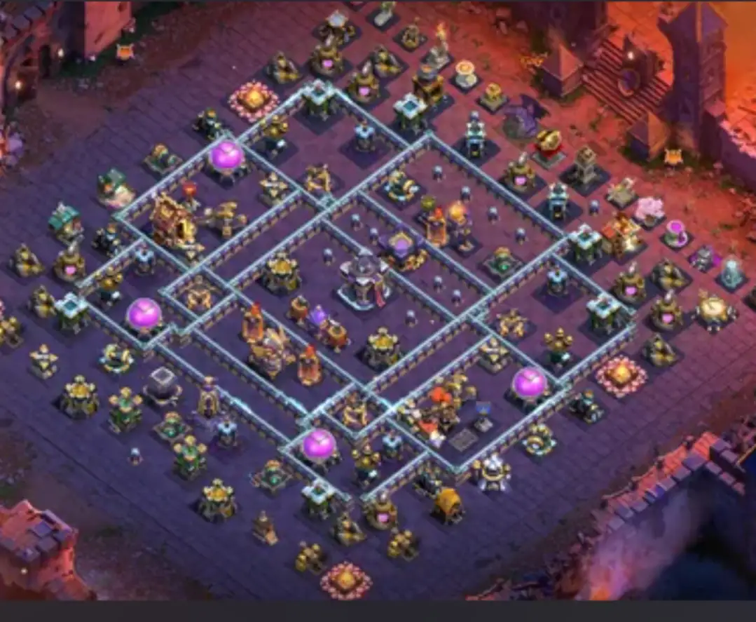 TH15 Hybrid COC Base Layout with Strong Core Defense