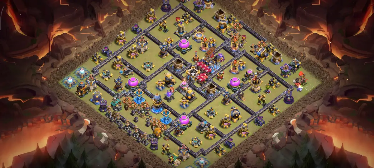 TH18 War Base Anti 3 Star Layout for Clash of Clans