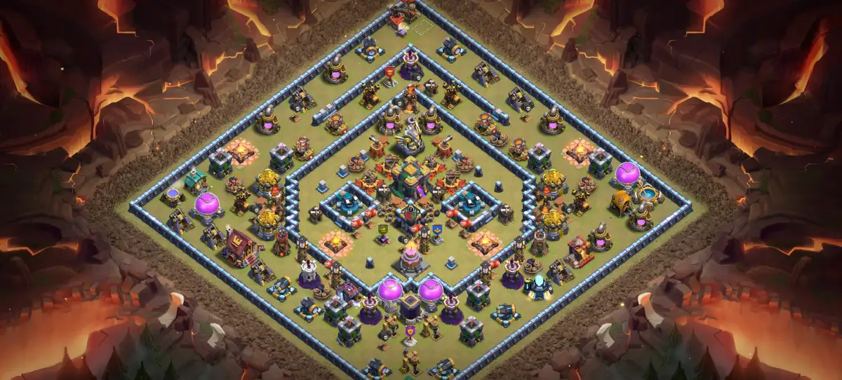 TH14 Defense Base for Clash of Clans | Copy Link