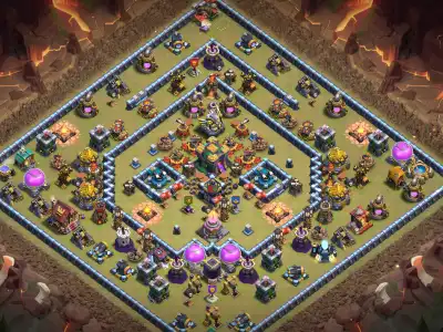 Layout TH14 Defense Base for Clash of Clans | Copy Link