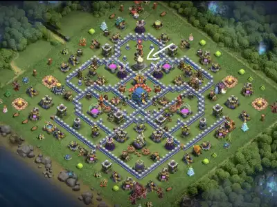 Layout TH12 War Badr Anti 3 Star Clash of Clans Base