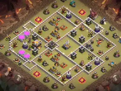 Layout TH11 War Badr Base for Clash of Clans Copy Link