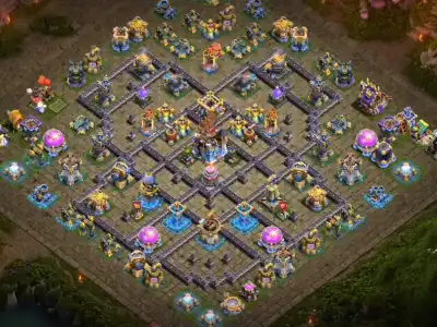 Layout TH18 Legend Hybrid Base for clash of clans Anti 2 Star