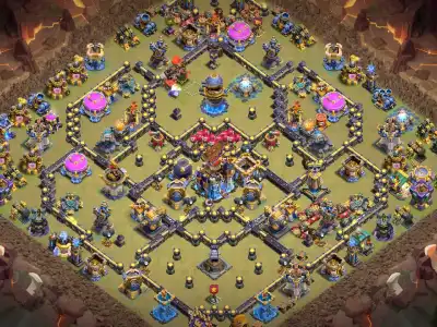Layout TH18 Anti 2 Star Legend League Base Layout Copy Link