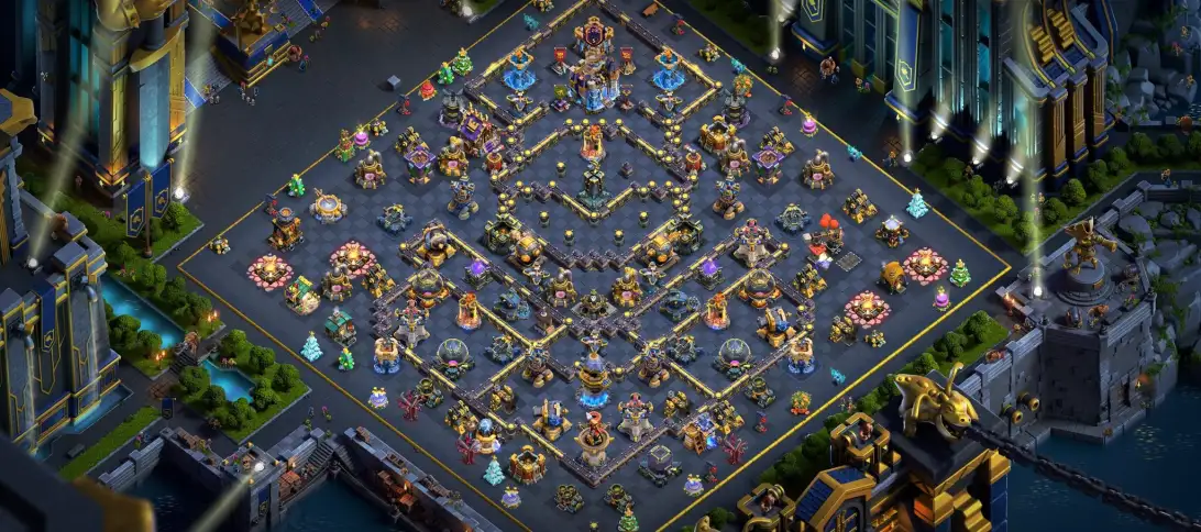 Layout Enhanced TH18 War Coc Layout | Anti Legend League Swag