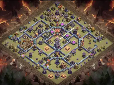 Layout TH15 War Base Anti 3 Star for Clash of Clans