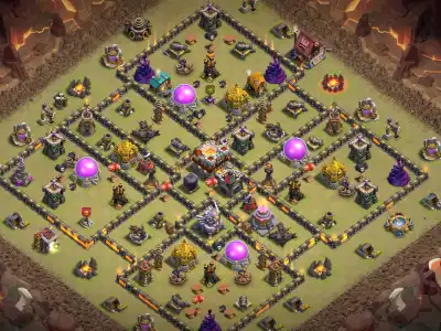 Layout TH11 War Base Copy Link | Anti 3 Star Ring Style Layout