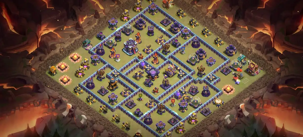 TH15 War Base Anti 2 Star Layout with Tough Town Hall Path