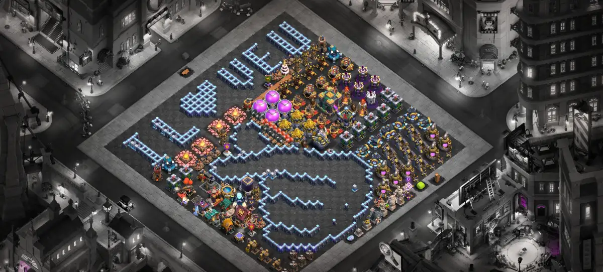 TH14 Like Button Troll Base for Clash of Clans