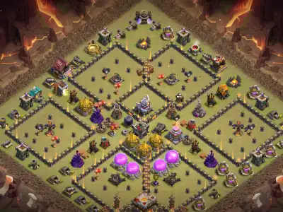 Layout TH11 War Badr Anti 2 Star Base for Clash of Clans