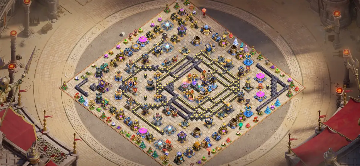 TH18 War Badr Base for Clash of Clans Anti 2 Star