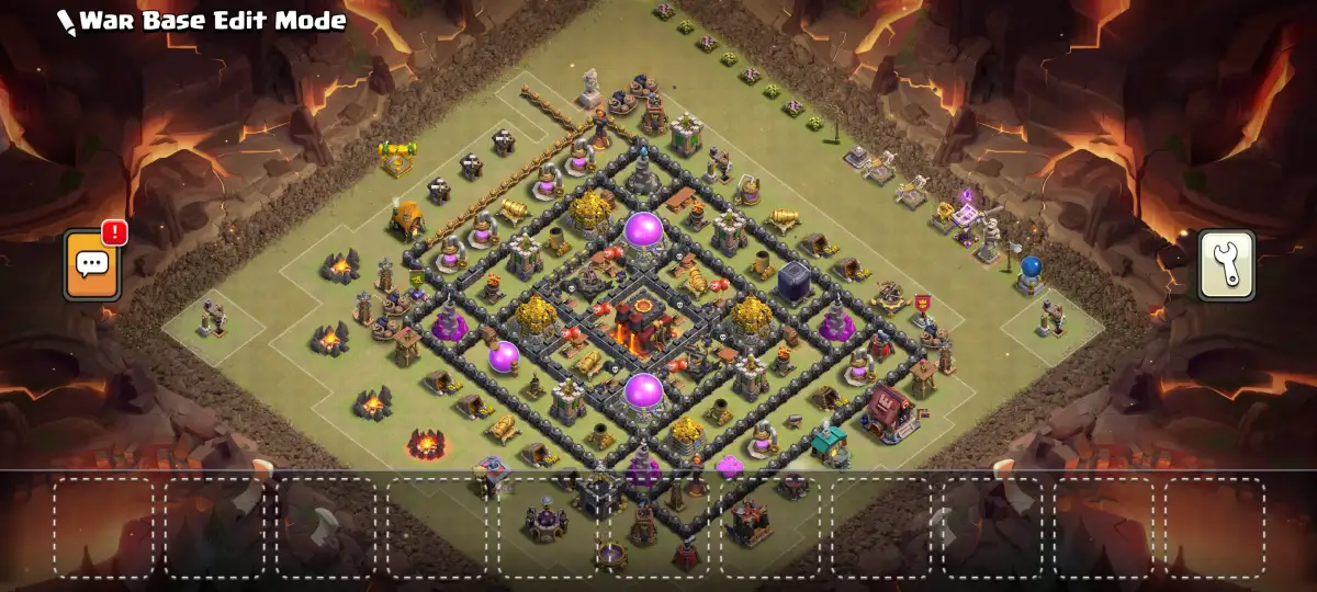 TH10 Legend League Base with Central Inferno Core