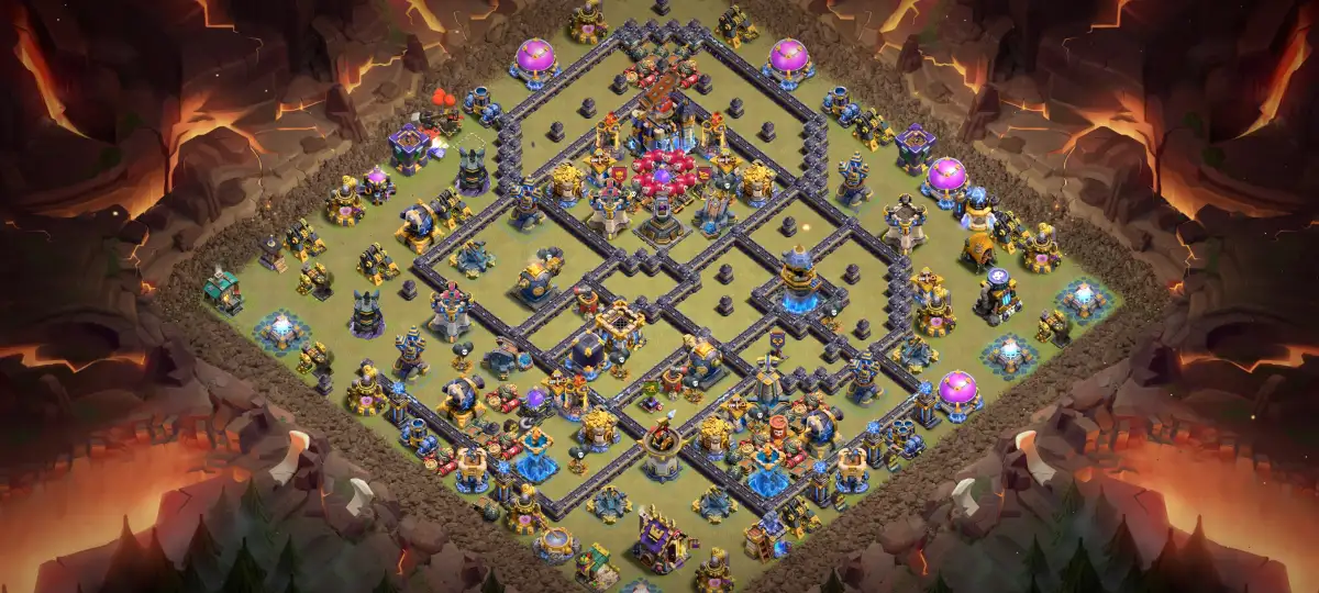 TH18 War Base with Split Core and Offset Town Hall