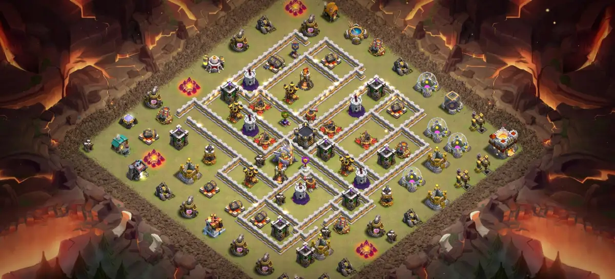 TH11 War Base for Clash of Clans with Copy Link
