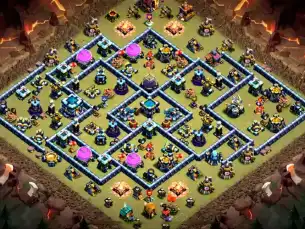 War-Optimized TH13 War Coc Layout | Anti Air / Electro Dragon Electro 22