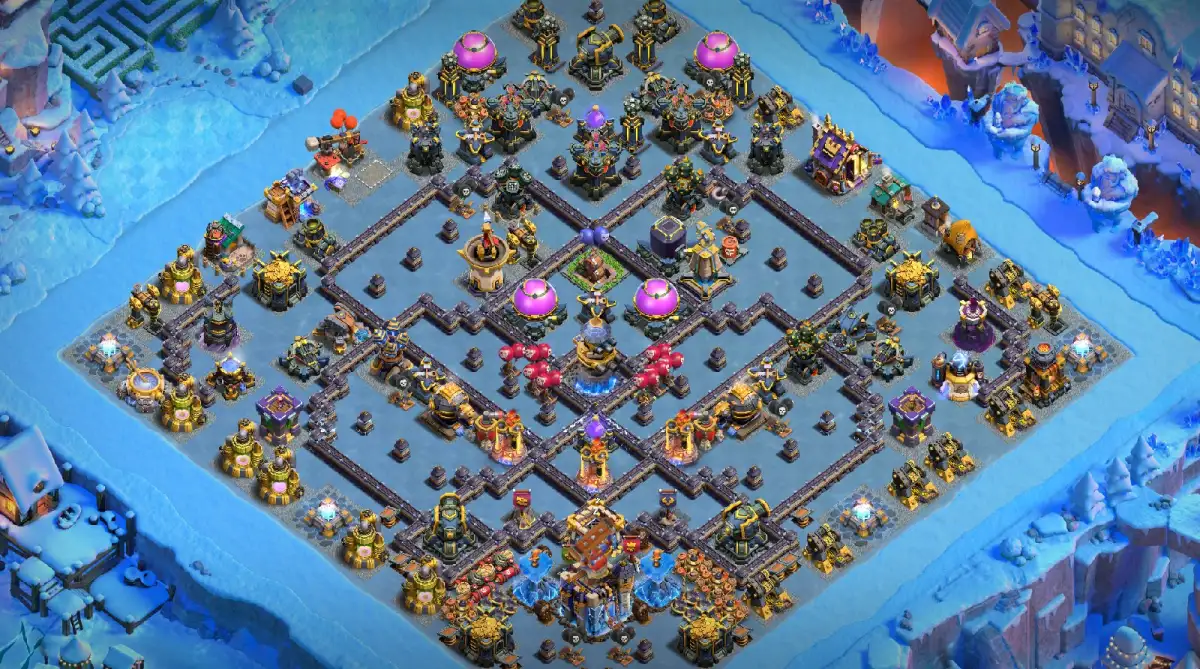 TH18 Anti 3 Star Legend League COC Base Layout