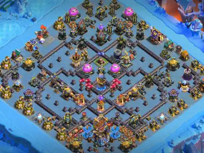 Layout TH18 Anti 3 Star Legend League COC Base Layout