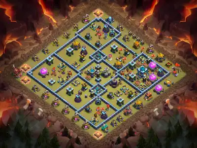 Layout TH13 War Base for COC Anti 3 Star Layout