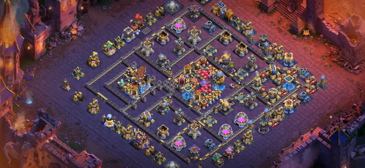 TH18 War Anti 2 Star COC Base Layout with Copy Link