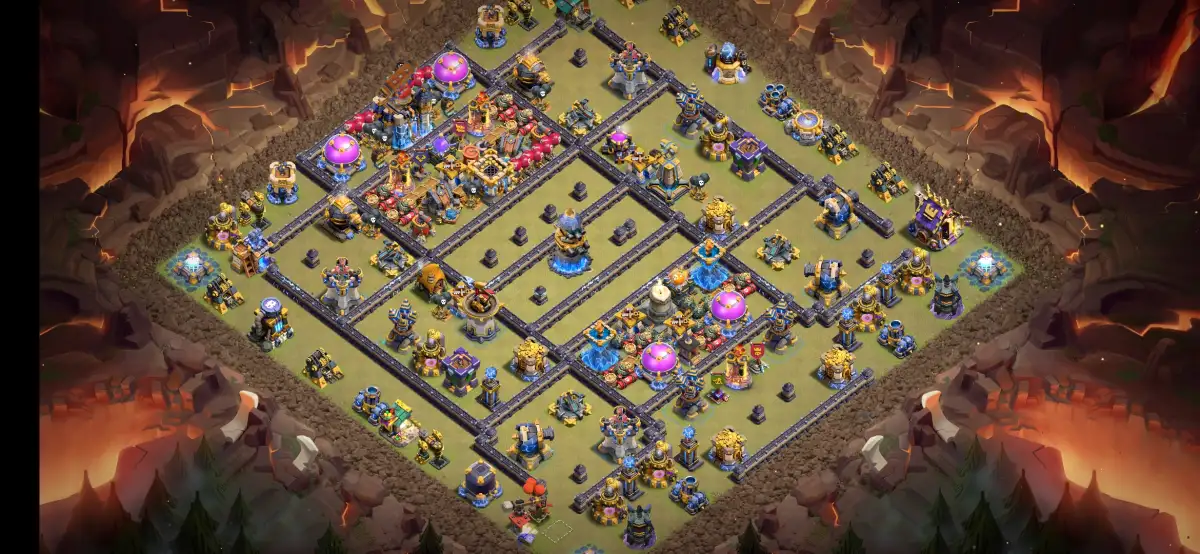 TH18 War Base Anti 2 Star Layout for Clash of Clans