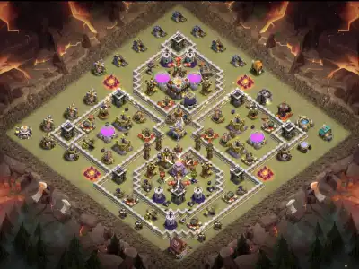 Layout TH11 War Base for coc Anti 3 Star Ring | war badr
