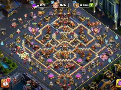 Layout TH16 Anti 3 Star War Base Layout for Clash of Clans